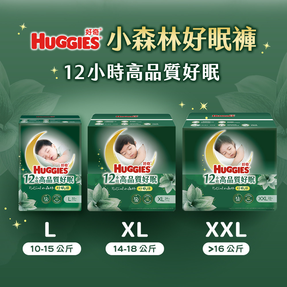 HUGGIES 好奇小森林尿布推薦：黏貼型、好動褲、好眠褲怎麼選？ (10/13)