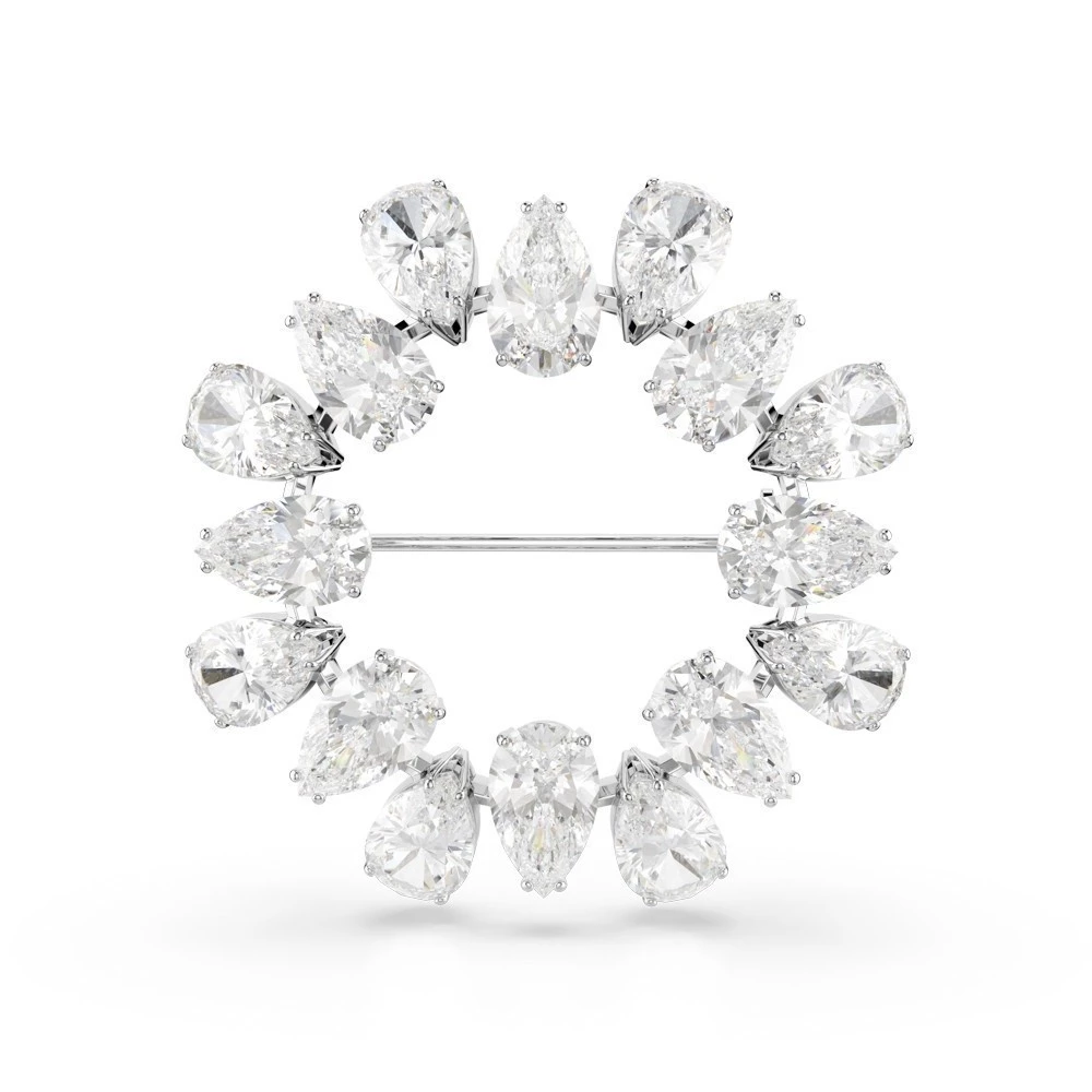 綻放幾何光芒：SWAROVSKI Matrix 水晶胸針「梨形切割」深度推薦