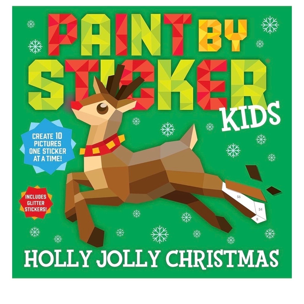 Paint by Sticker Kids: Holly Jolly Christmas (聖誕貼紙書) | 蝦皮購物