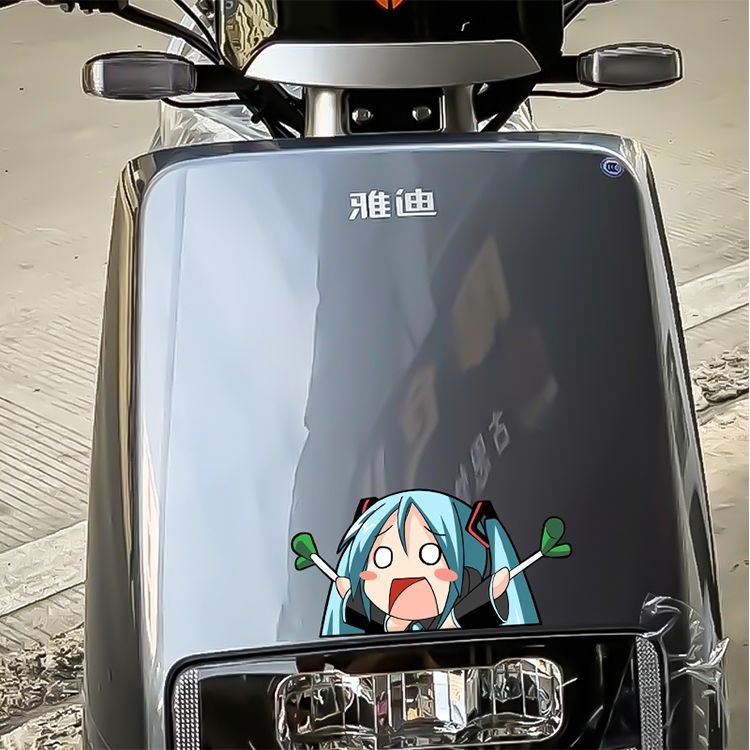 初音 貼紙反光車貼電車貼MIKU初音未來二次元動漫卡通裝飾劃痕遮擋防水貼畵 IES4 | 蝦皮購物