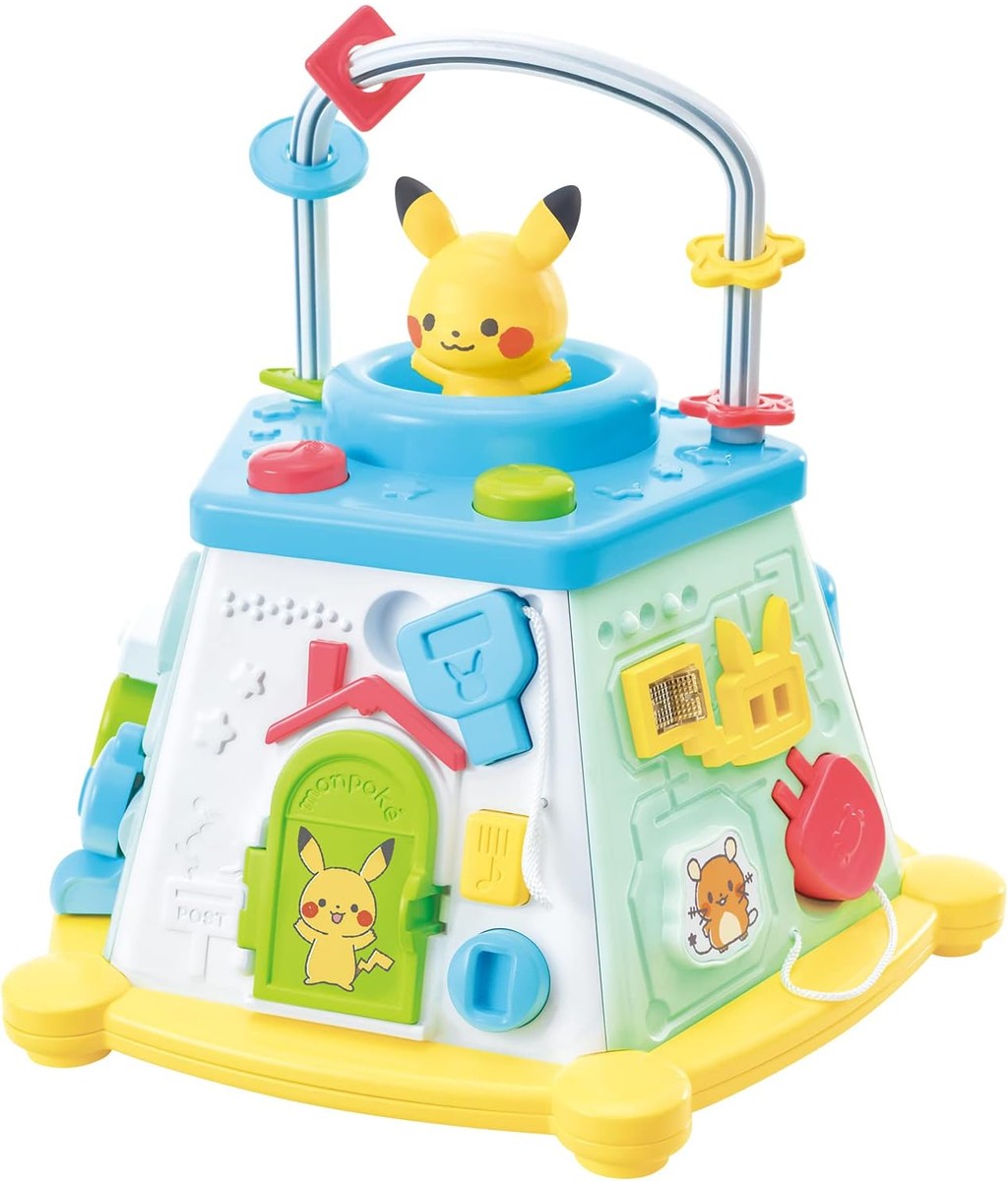 免運 日本境內版 Monpoke寶可夢 六面多功能玩具 益智玩具 玩具禮盒 嬰兒 遊戲盒 形狀配對 皮卡丘 | 蝦皮購物