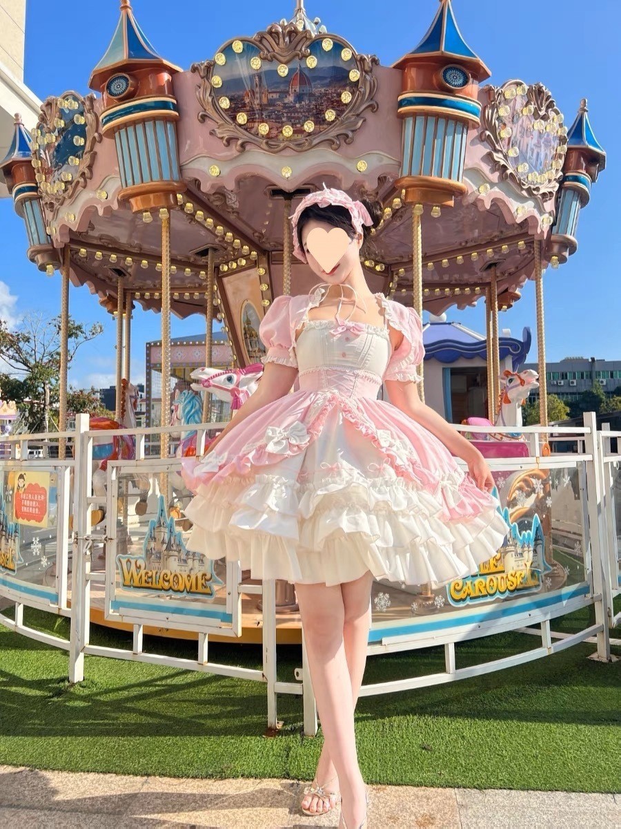 短款/長款 塔坎肩公主裙 小鬆糕 lolita 狗短辣妹 jsk連衣裙 洛麗塔 蘿莉塔 洋裝 lolita 軟妹裙 | 蝦皮購物