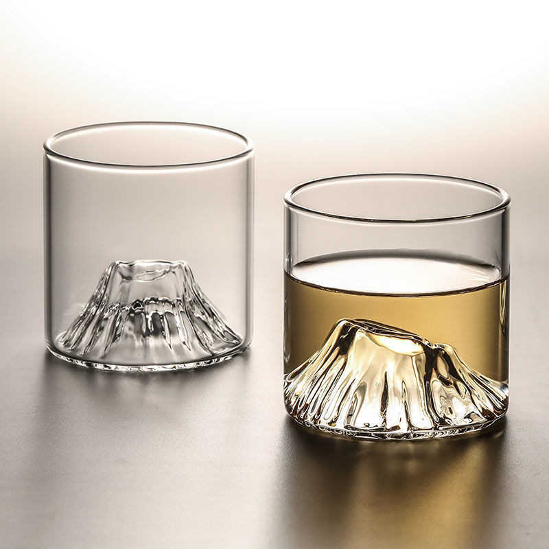 威士忌古典杯 威士忌杯 烈酒杯 白蘭地杯 調酒杯 復古玻璃杯買一送一初雲設計師茶杯茶具淺間杯日式耐熱玻璃富士山威士忌酒杯 | 蝦皮購物