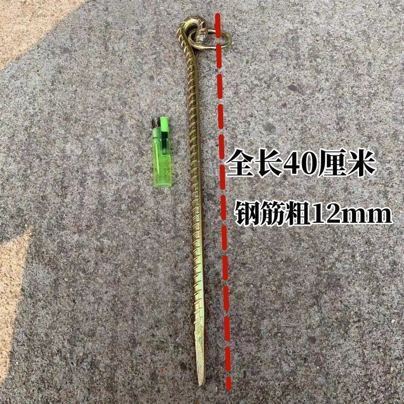 購滿199發貨 台灣熱銷 鍍鋅戶外栓 牛地樁地釘 螺紋鋼帳篷釘 鍍鋅畜牧長鐵牛樁 工地園林地樁 | 蝦皮購物