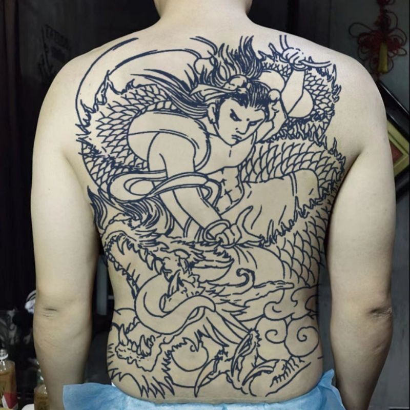 半永久刺青 果汁紋身貼 背部刺青 刺青紋身貼 草本紋身貼 半永久紋身 刺青紋身 防水紋身貼 刺青大背 美式紋身貼 | 蝦皮購物