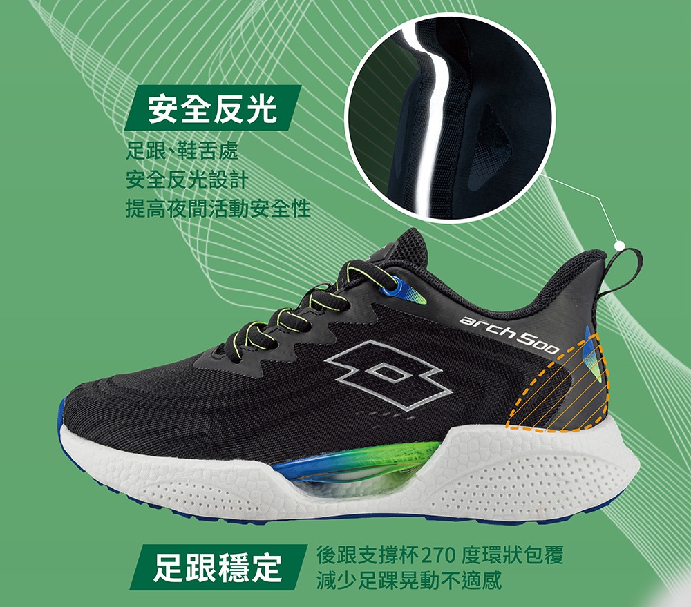 【LOTTO 義大利】童鞋 弓跑鞋 arch 500 輕量支撐回彈、好走好跑好穿搭(二色任選)23~25CM | 蝦皮購物