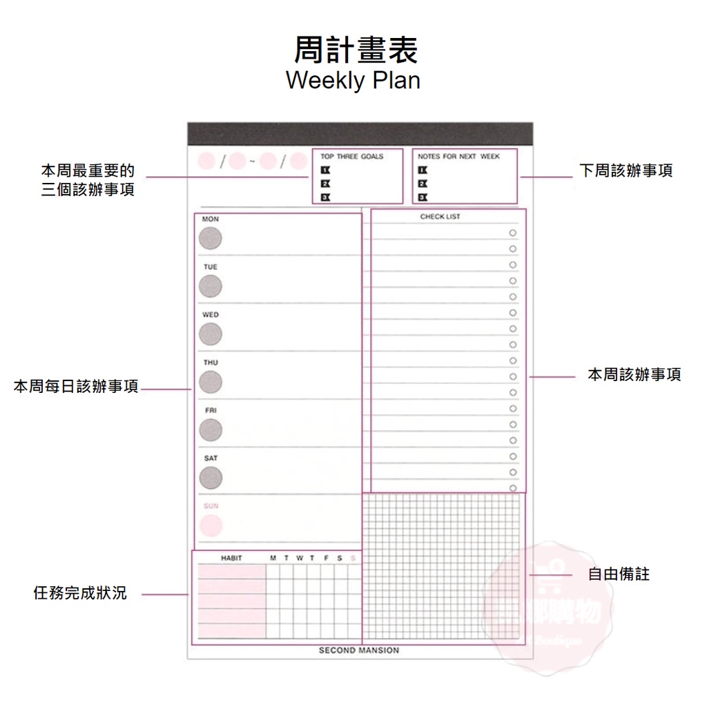 [現貨] 日程計畫本 行事曆 計畫表 空白行事曆 週計畫 行程表 行程記錄表 日曆 週曆 | 蝦皮購物