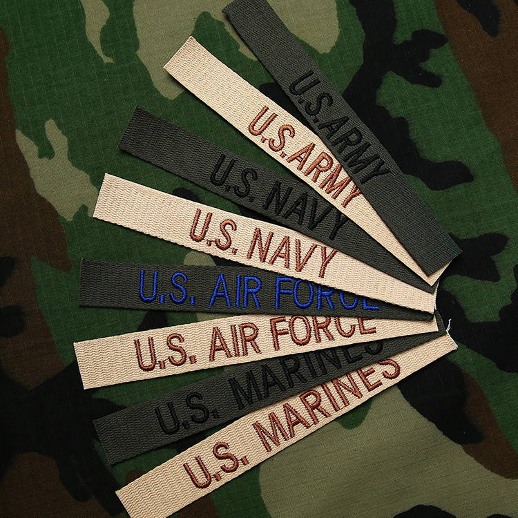 【全場客製化】 M65風衣胸條BDU軍種條軍迷刺繡臂章沙色軍綠OG章USARMY胸條姓名條 | 蝦皮購物