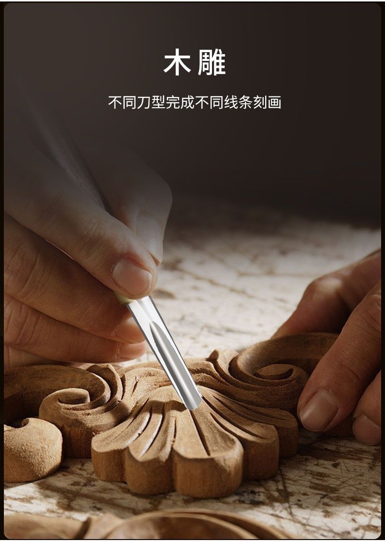 【台灣出貨】木工雕刻刀 核雕木頭手工 木雕刻工具 木刻雕刀版 畫刻刀 木刻套裝工具 優選 | 蝦皮購物