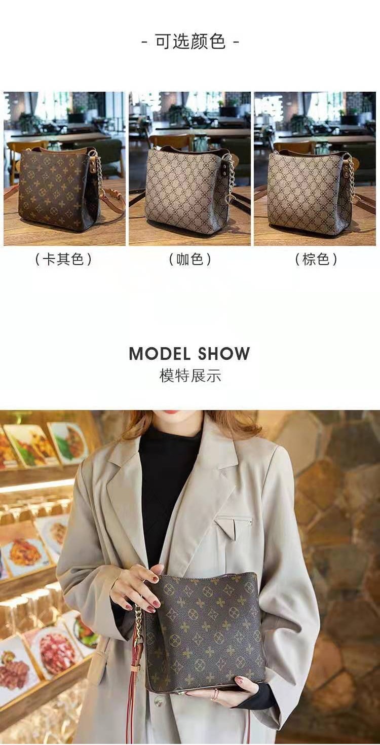 女包 韓版百搭包 斜挎包 水桶包 單肩包包 2024新款包 高級水桶包 氣質女神包 印花小包 大容量 單肩斜挎包 女生包 | 蝦皮購物