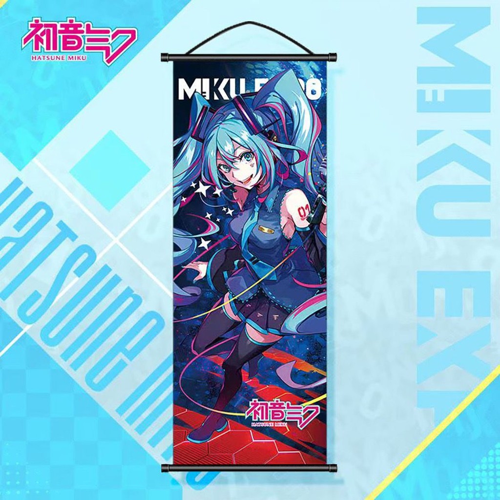 日本直營-初音掛畵初音未來二次元寫真畵布捲軸布畵墻畵動漫週邊-免運 | 蝦皮購物
