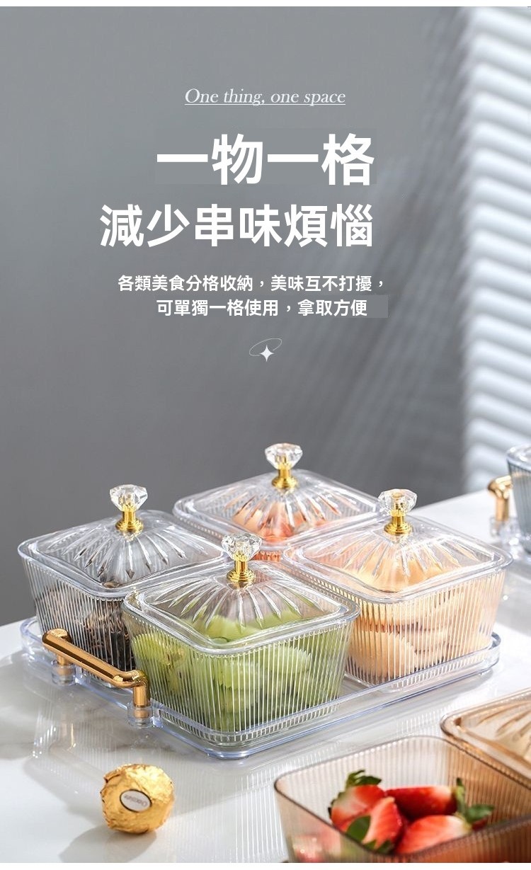 【台灣出貨】糖果盒 果盤 分格果盒 托盤 水果盤 乾果盒 堅果盒 收納盤 食品擺放盤 茶几用果盤 透明果盒 | 蝦皮購物
