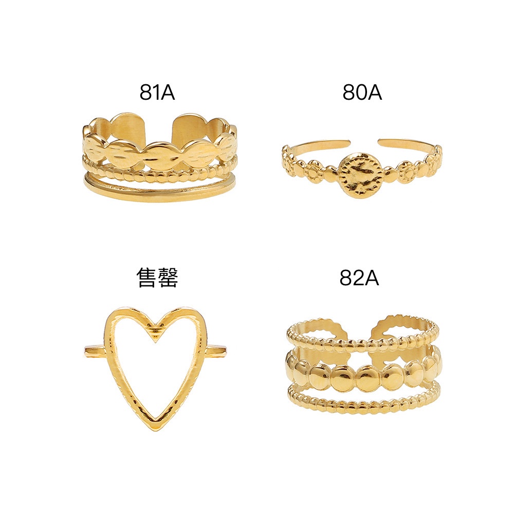 現貨。鈦鋼戒指 316l鈦鋼戒指 可調節戒指 歐美款戒指 多款造型 疊戴戒指 RT180 | 蝦皮購物