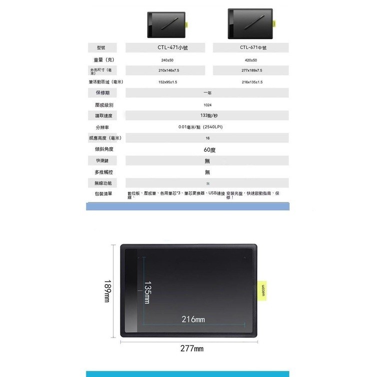 wacom數位闆ctl471/671手繪闆電腦繪畵入門學習闆電子繪畵闆手寫 | 蝦皮購物