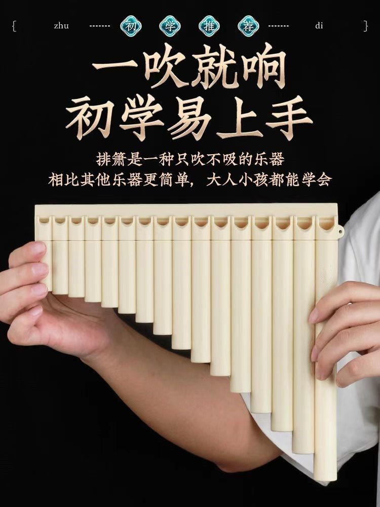 可開發票排笛18管16管排簫中小學生 國小兒童初學者新手入門16孔象牙白c調樂器 排笛 排簫 管排笛 排笛 風律排笛 X | 蝦皮購物