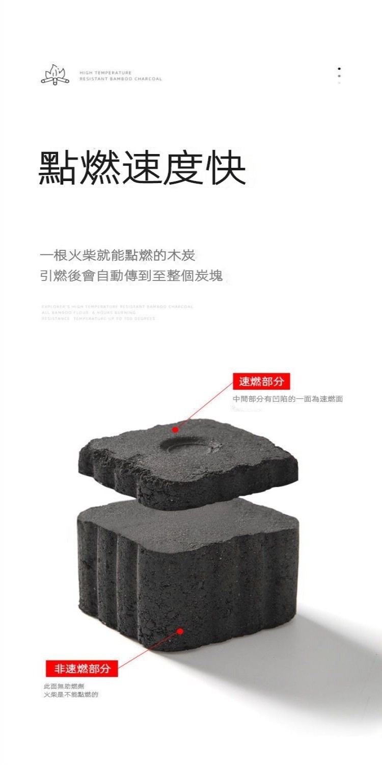 【💯全新升級】速燃炭 燒烤碳 果木炭 專用 無煙碳 竹炭 易燃環保 家用 助燃引火戶外工具 烤肉木炭 烤肉必備 | 蝦皮購物