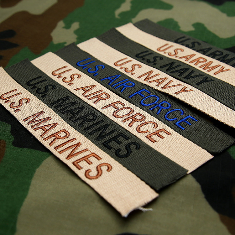 【全場客製化】 M65風衣胸條BDU軍種條軍迷刺繡臂章沙色軍綠OG章USARMY胸條姓名條 | 蝦皮購物