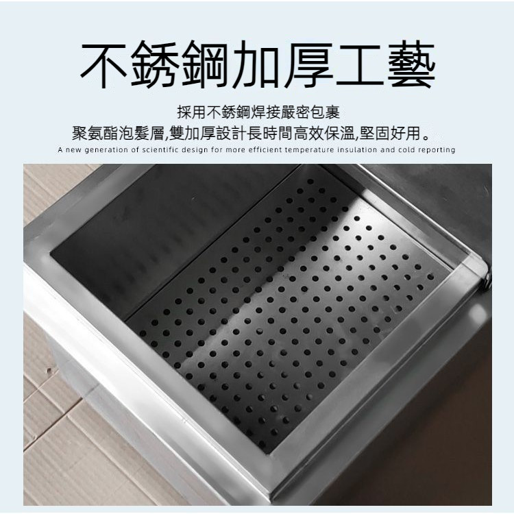 【創美】不銹鋼儲冰槽 不鏽鋼冰槽 商用臺麵嵌入式存冰槽酒吧咖啡店儲冰塊器奶茶店專用 加厚升級版 | 蝦皮購物