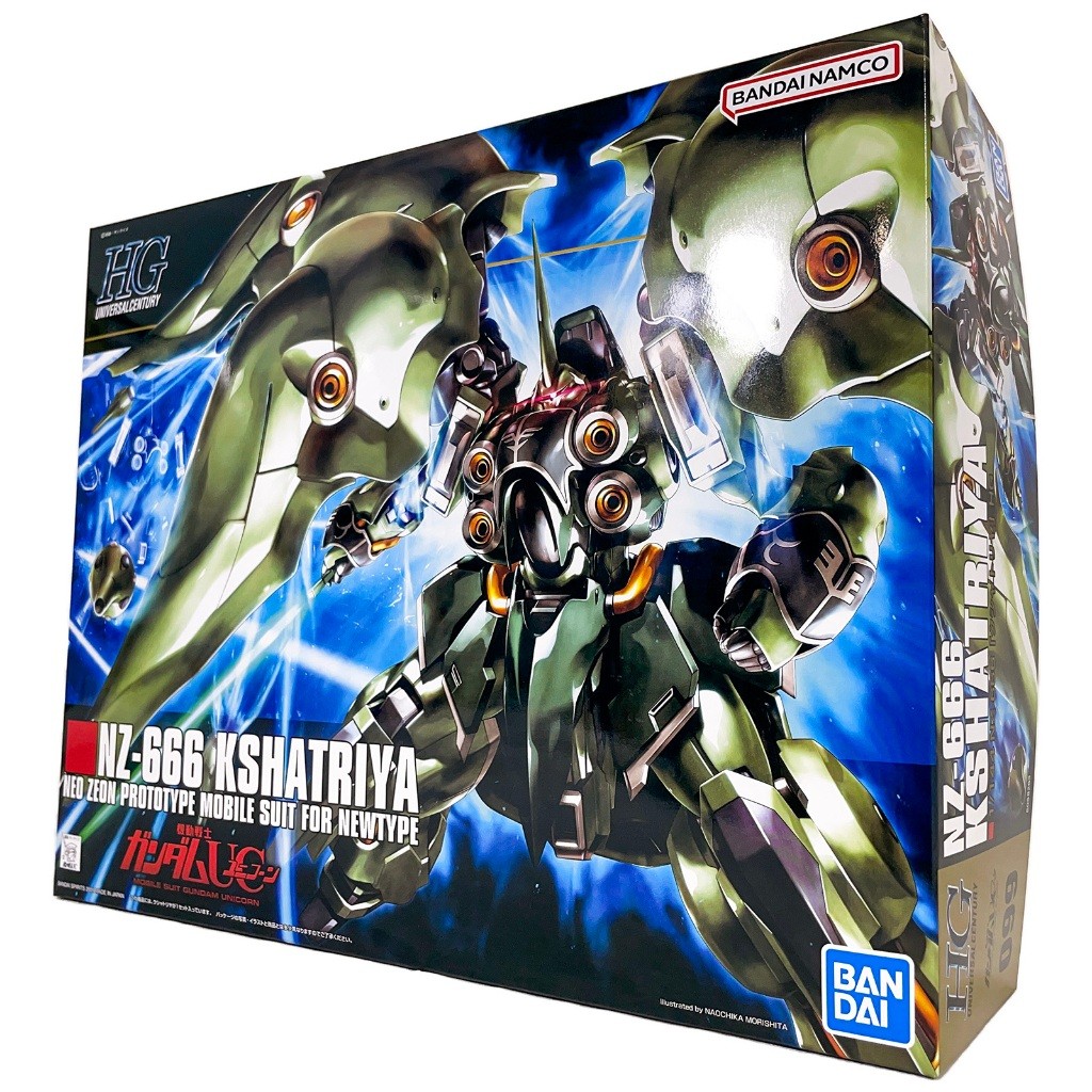 鋼不辣商舖 現貨 BANDAI HGUC 1/144 #099 NZ-666 剎帝利 KSHATRIYA 鋼彈UC 青椒 | 蝦皮購物