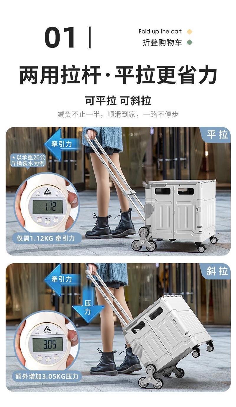 可開發票買菜車小拉車折疊購物車輕便便攜小推車家用手拉車拖車取快遞神器 折疊購物車 折疊推車 推車 推車收納 購物推車 B | 蝦皮購物