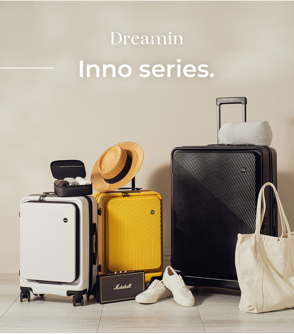 【Dreamin】 Inno系列 20吋上掀前開式登機箱 ｜夕霧藍｜輕量 可加大 防爆 旅行箱 | 蝦皮購物