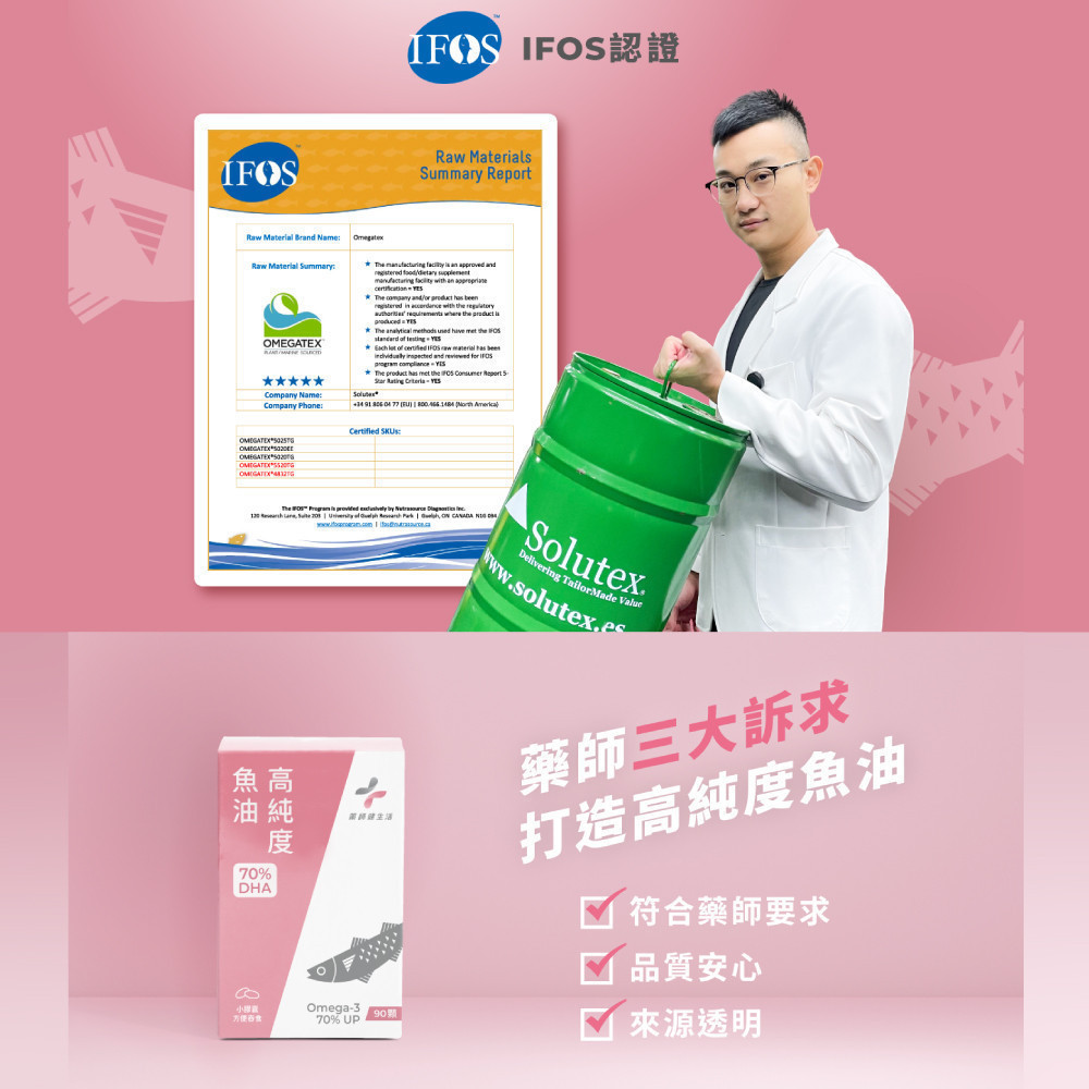 【藥師健生活】DHA70高純度魚油 90顆/盒 Solutex 72% Omega-3 高濃度-現貨 | 蝦皮購物
