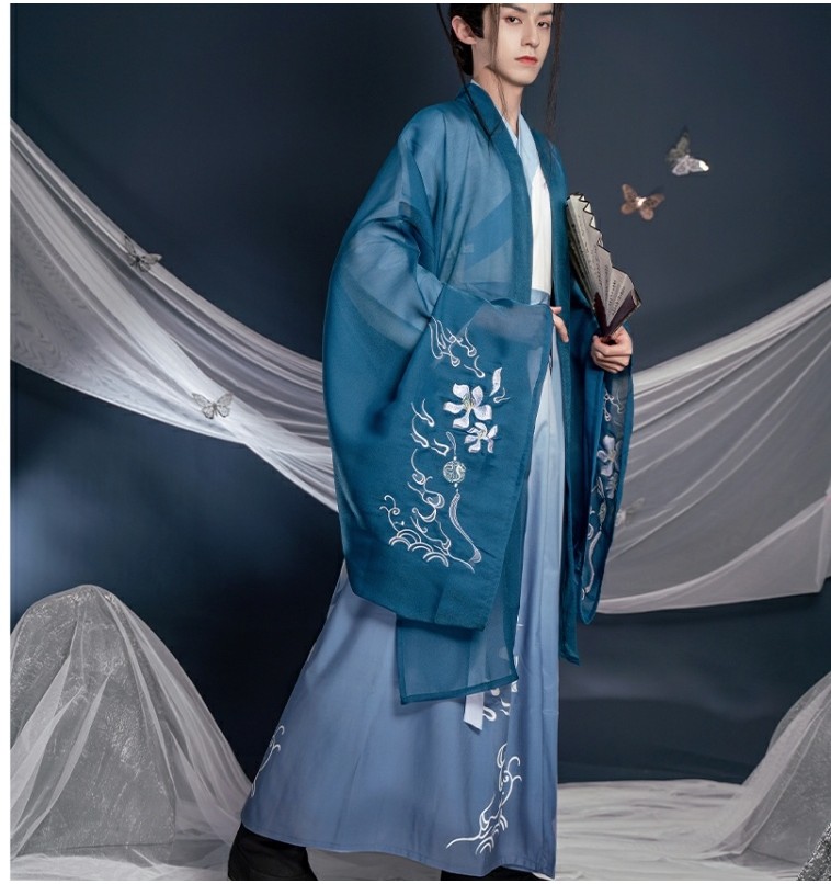 ☁孤鯉古裝漢服飄逸古風男生中國風俠客僊氣書生清秀套裝情侶裝☁ | 蝦皮購物
