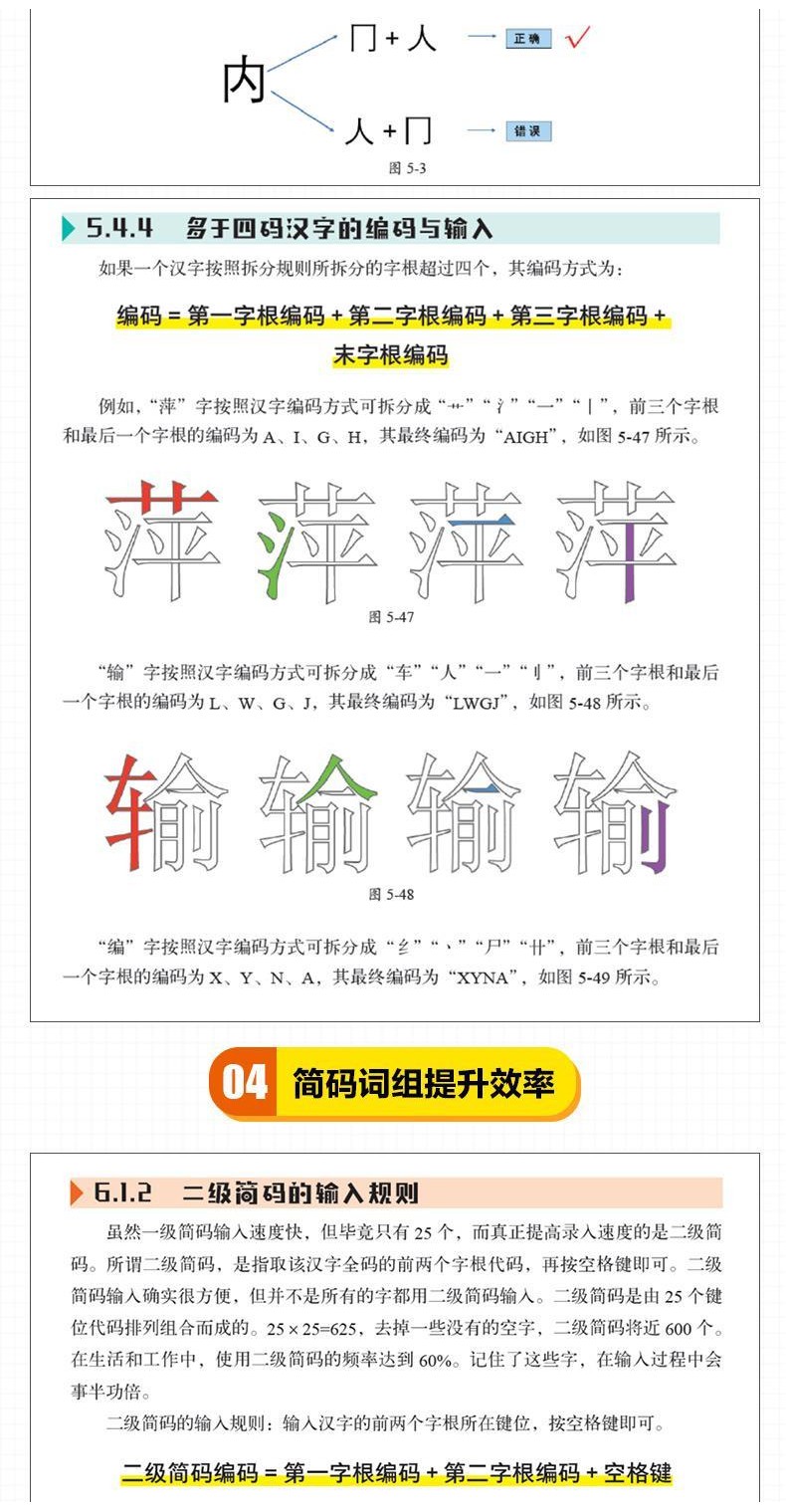 五筆打字新手速成一本通 五筆打字鍵位指法 五筆輸入法大字全彩·第七本書 | 蝦皮購物
