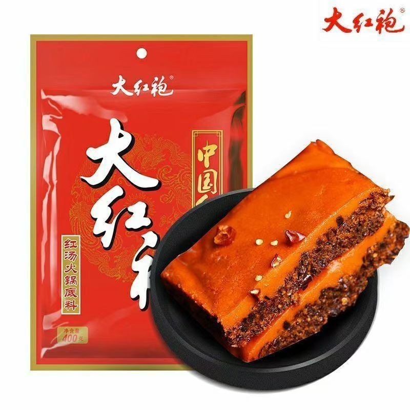 🔥台灣熱賣🔥大紅袍紅湯火鍋底料中國紅400剋大紅袍火鍋底料正宗整箱清倉 UEQE | 蝦皮購物