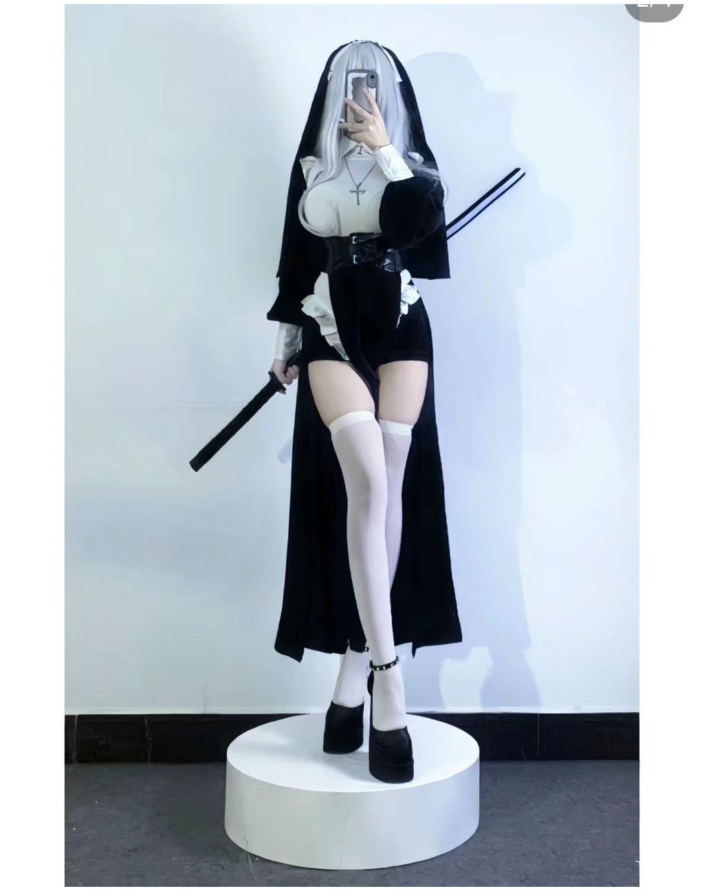 修女蹲cos修女衕款製服性感變裝服修女服萬聖節cos修女蹲 E7WR | 蝦皮購物