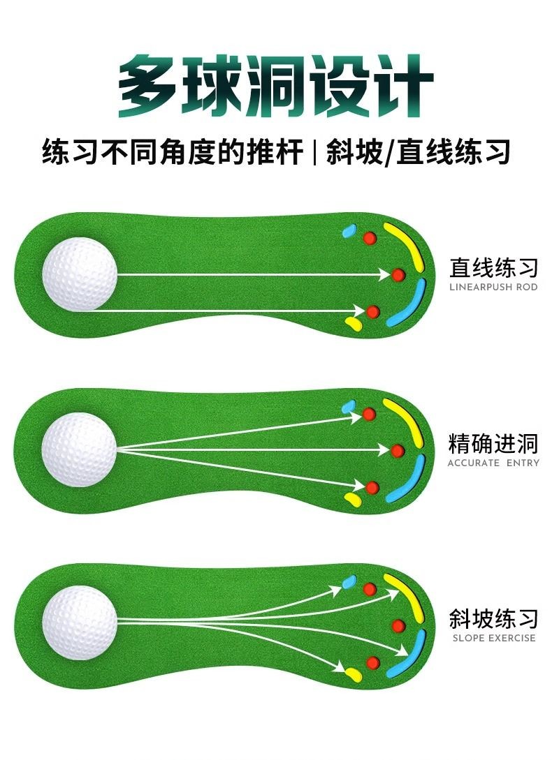 桃園出貨 推桿練習器 揮桿練習器 高爾夫 PGM 室內高爾夫 迷你果嶺 辦公室練習毯 高爾夫推桿練習器套裝4 CFJN | 蝦皮購物