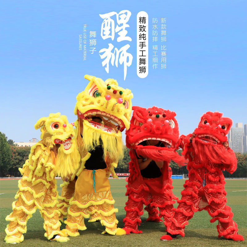 可開發票舞龍舞獅舞獅子佛山醒獅南獅醒獅頭成人全套雙人單人國標獅 舞獅 醒獅 獅被 獅子頭 道具 兒童錶演 錶演獅被 BF | 蝦皮購物
