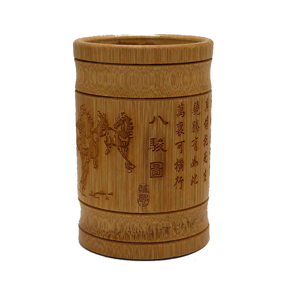 台灣有貨/免運 竹鵰筆筒天然竹筆筒禮品筆筒創意筆筒竹子學習文房用品鵰刻竹筒 | 蝦皮購物