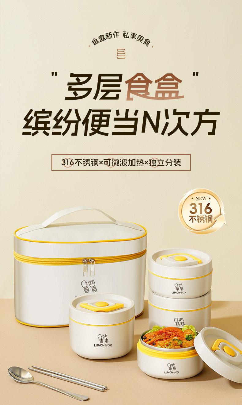 XFH-316不鏽鋼保溫飯盒上班族學生日式保溫桶微波爐加熱便當盒午餐盒 VCFH | 蝦皮購物