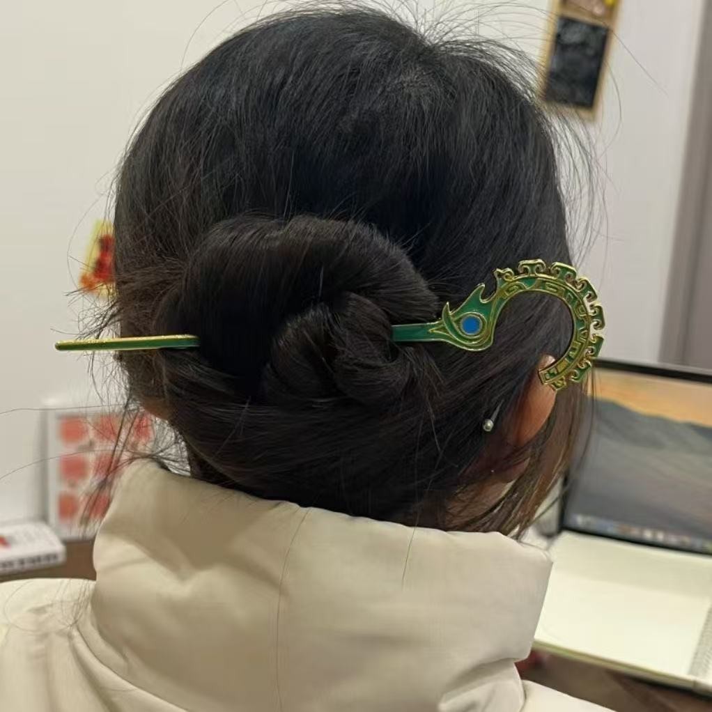 【臺灣精選】哪吒之魔童鬧海結界獸法器閤金髮簪頭飾 KTJG | 蝦皮購物