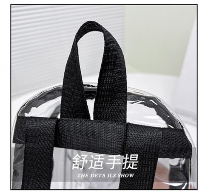 透明包包 果凍包 pvc包包 透明手提袋 透明側背包 新款PVC女包透明雙肩包後背包糖果色防水學生高考包大容量 | 蝦皮購物