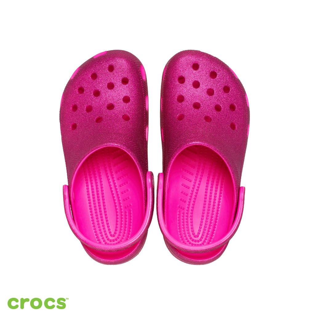 Crocs 卡駱馳 (中性鞋) 經典閃耀克駱格-Classic Glitter 205942-6TW 洞洞鞋 | 蝦皮購物