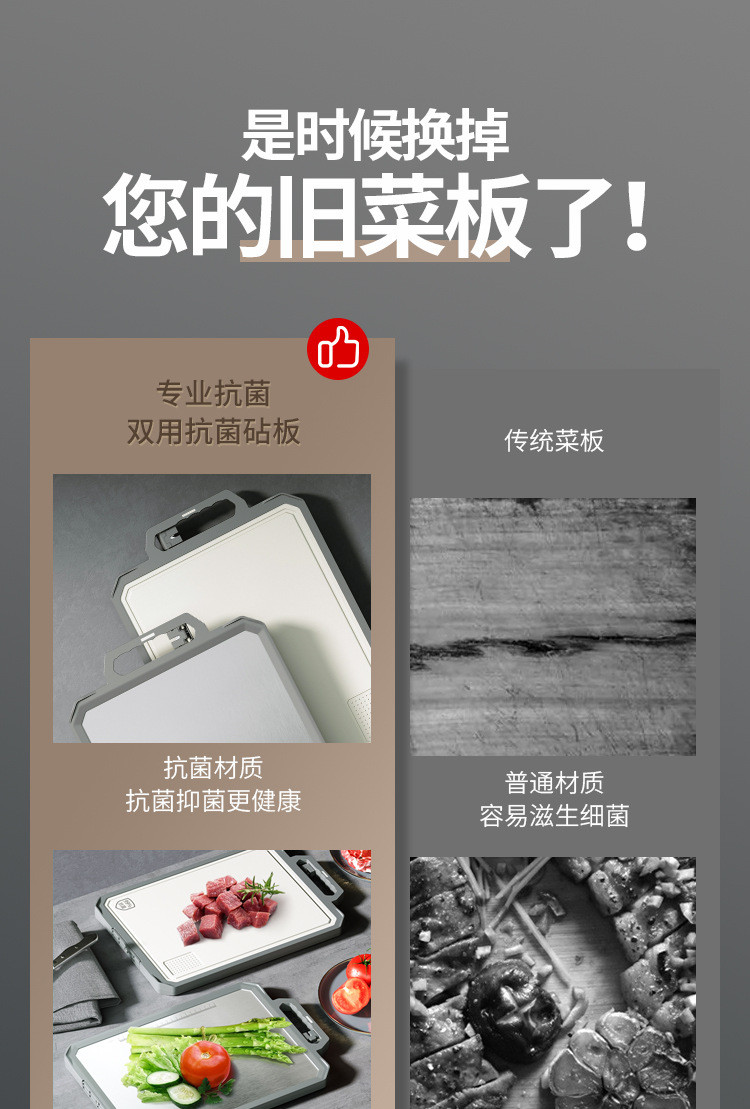 YIChu-304不鏽鋼切菜板食品級廚房抗菌磨刀砧加大號菜板包餃子塑料案板 MOIH | 蝦皮購物