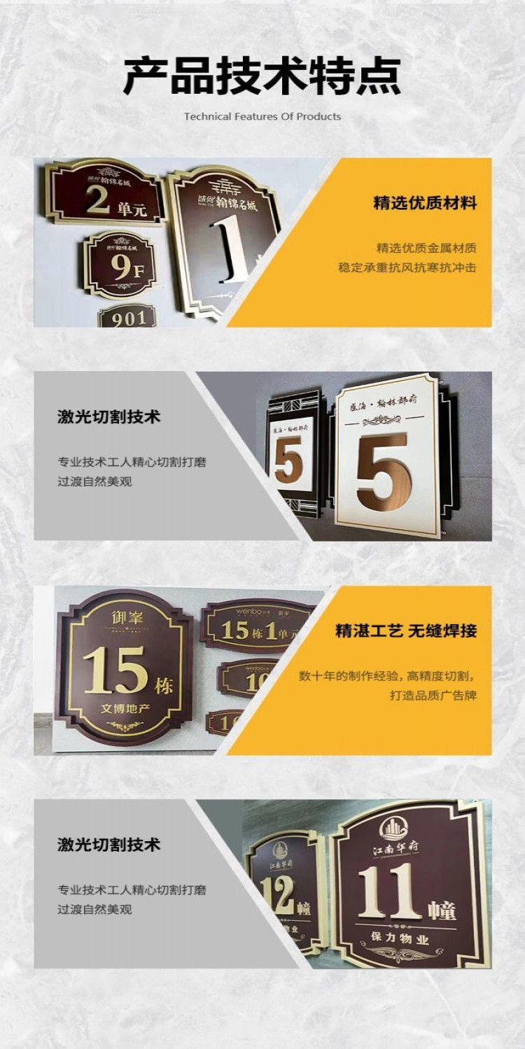可開發票高檔小區別墅樓號牌仿古樓棟牌不銹鋼單元牌樓層牌房地産門牌定製 高檔別墅門牌 門牌訂製 家門號牌地址門牌招牌 | 蝦皮購物