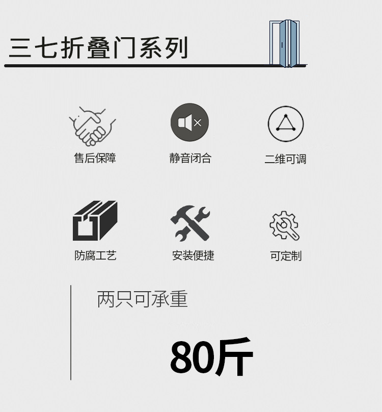 五金配件⚡ 台灣出貨 ⚡ 高端180度平開摺疊門三七折疊門五金配件房間摺疊門臥室 | 蝦皮購物