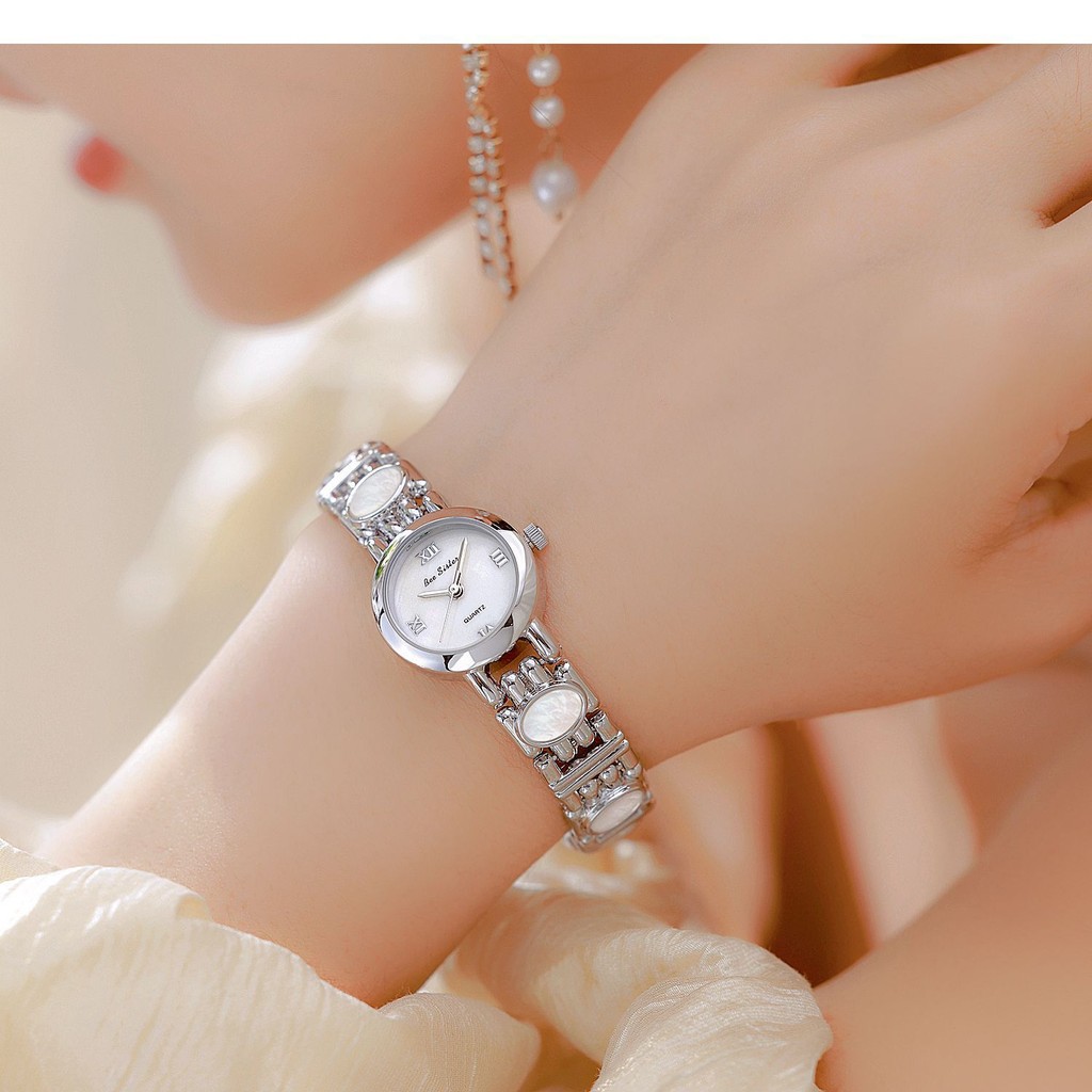 【限時大促】寶時特 BS bee sister品牌極光天然黑金鮑魚彩貝高級氣質手錶FA1889 | 蝦皮購物