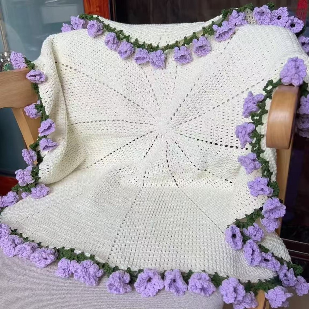 ⚡現貨秒發⚡花束毛毯 玫瑰花束毯子 手工毛綫diy花束毯子 蓋毯全套材 變花束創意禮物手工編織毯子 母親節禮物 | 蝦皮購物