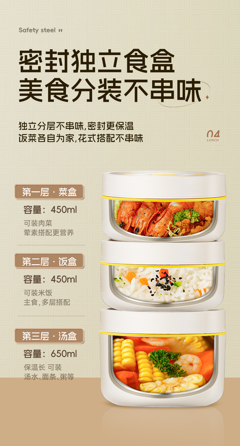 XFH-316不鏽鋼保溫飯盒上班族學生日式保溫桶微波爐加熱便當盒午餐盒 VCFH | 蝦皮購物