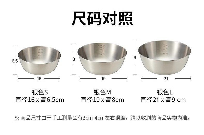 🌸限時免運🌸大碗公 鋼鐵碗公 碗公 【帶蓋子】304不銹鋼盆打蛋盆沙拉盆菜盆湯盆家用套盆保鮮碗 TTD9 | 蝦皮購物