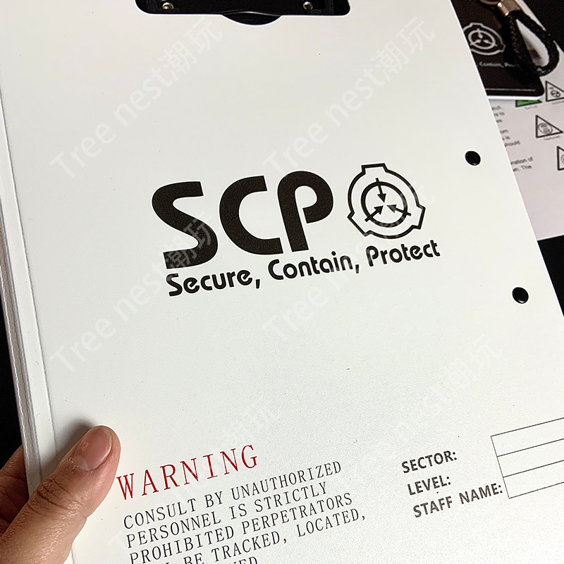 【臺灣熱賣】scp文件夾週邊基金會a4桌搭收納高顔值機動隊文件夾學生可定製 | 蝦皮購物