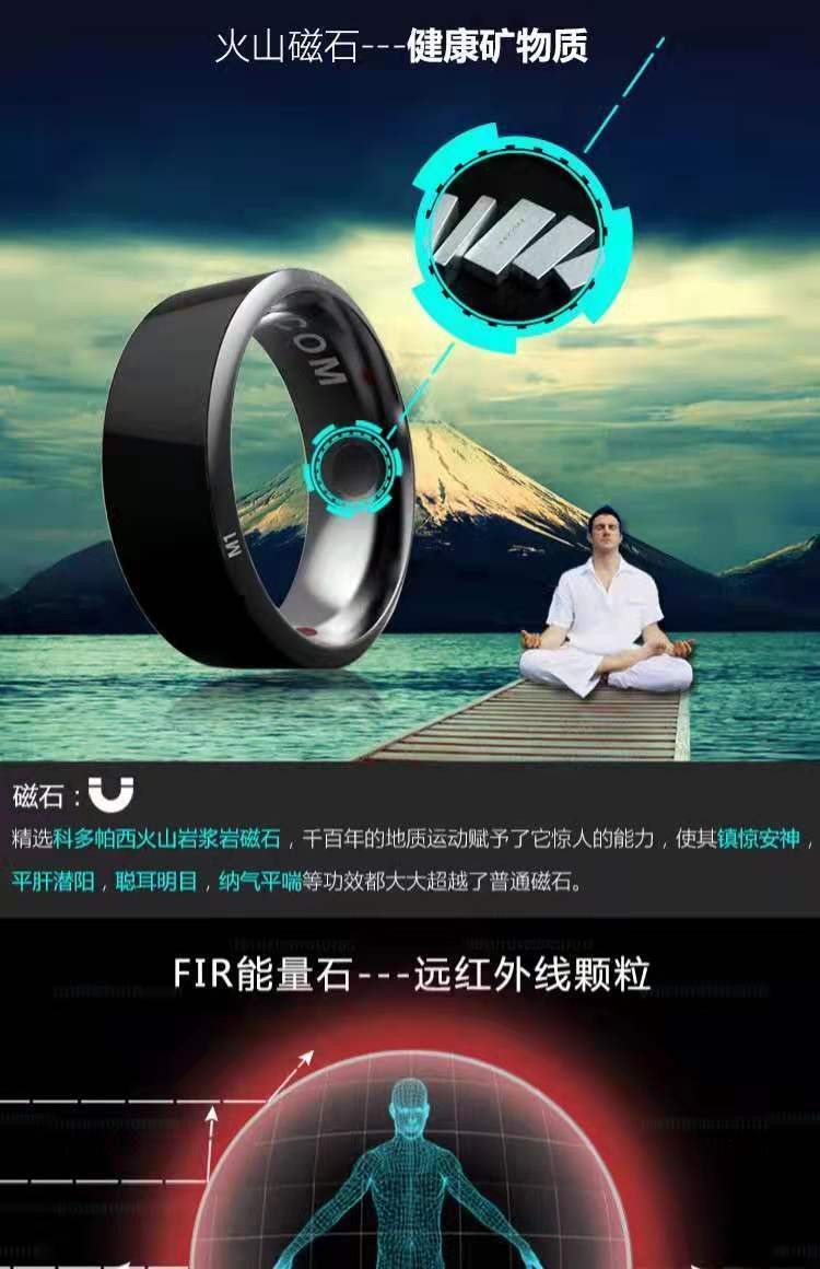 台灣現☆貨【好物優選】網紅衕款NFC戒指光動能多功能安卓溫度智能時尚ins防水 NYJM | 蝦皮購物