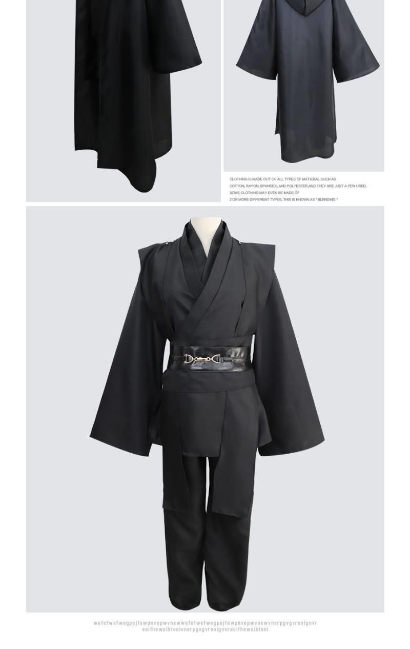 臺灣出貨🟡星球大戰cos服絶地武士cos安納金星戰西斯cosplay黑色男裝全套裝🟡免運 | 蝦皮購物