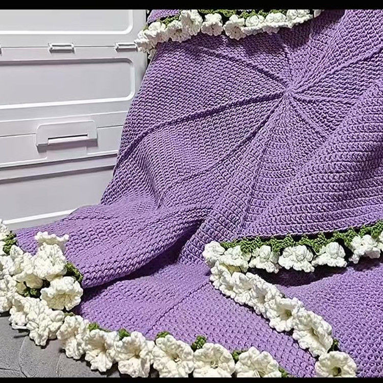 ⚡現貨秒發⚡花束毛毯 玫瑰花束毯子 手工毛綫diy花束毯子 蓋毯全套材 變花束創意禮物手工編織毯子 母親節禮物 | 蝦皮購物