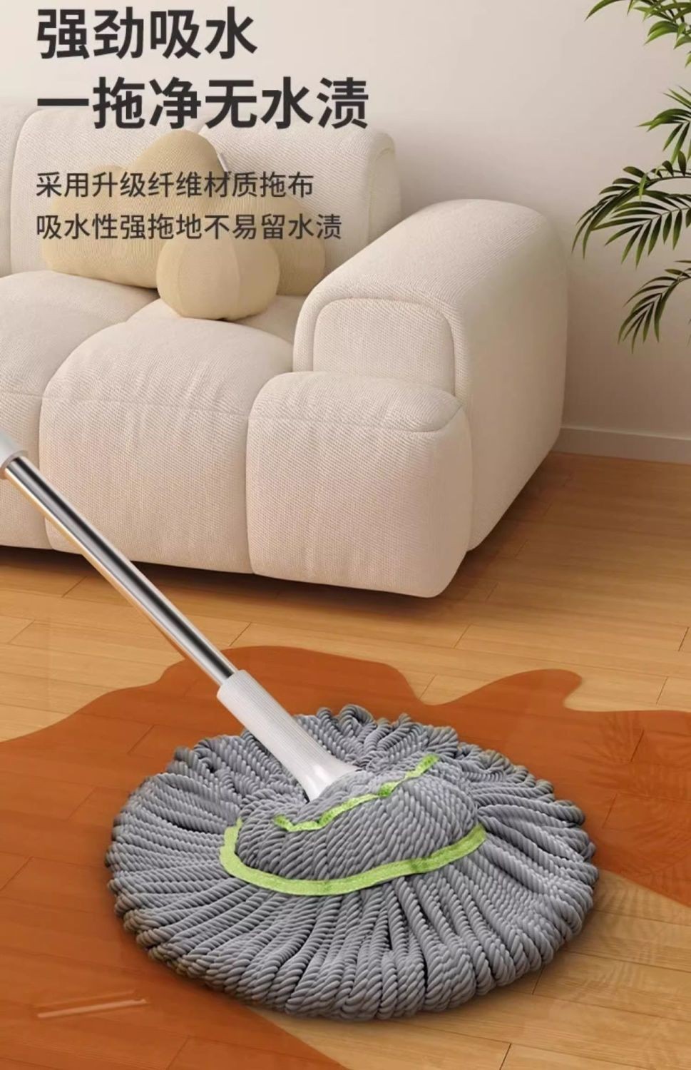 48H出 台灣倉出貨 可開發票+桃園出貨 新款免手洗自擰水拖把旋轉拖布頭家用仿手擰擠水懶人拖把拖地神器 | 蝦皮購物