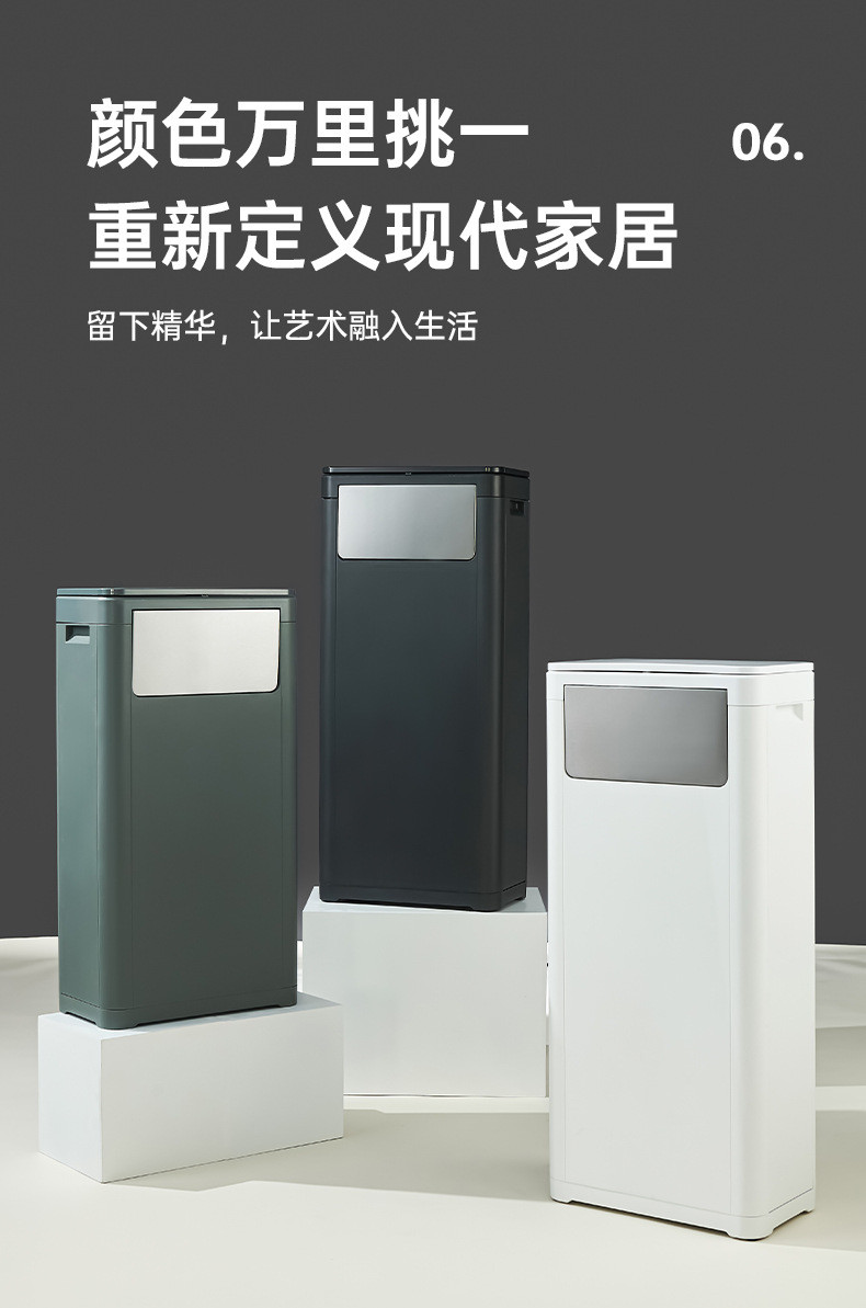 MoLi--創意雙開蓋垃圾桶廚房客廳按壓搖蓋兩用桶戶外大容量衛生桶 LCBV | 蝦皮購物